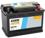 EXIDE Autobatterie Blei-S&auml;ure 12V 74Ah 680A rechts 278x175x190 mm