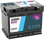 EXIDE Autobatterie AGM 12V 62Ah 680A rechts 242x175x190 mm EK600