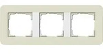 Gira Abdeckrahmen 3fach Sand/Reinwei&szlig; 0213417