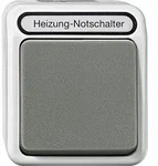 Merten Heizungs-Notschalter 2-polig, lichtgrau MEG3449-8029
