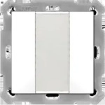 MDT technologies Taster 55 2-fach, Reinwei&szlig; matt BE-TA5502.02