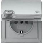 Gira Steckdose KD TX-44 Alu Schloss gleich 456965