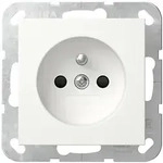 Gira Steckd. Erdstift+SH Reinwei&szlig; 448503