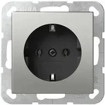 Gira SCHUKO-Steckd. o.Kr. Edelstahl 4466600