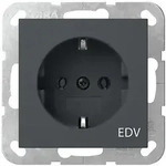 Gira Steckdose Aufdruck EDV Anthrazit 445828