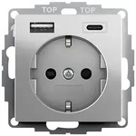 Gira SCHUKO SH USB-Spannungsv. 2f Typ A/C 2459600