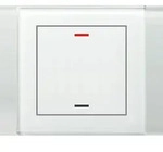MDT technologies Glastaster II Light 1-fach RGBW, wei&szlig;, neutral BE-GTL10W.01