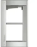 legrand Rahmen u. Modultr&auml;ger Allmetal, 2 Module 350221
