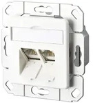 METZ CONNECT Anschlussdose C6A Upk 2xRJ45,Upk,rws TN EDATC6A-2UPk-rws