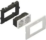 HKL Zweifachsteckdoseneinheit weiss KES-2.3.3