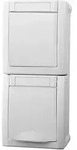 Panasonic Steckdose/Wechselsch-Kombi senkr.FR-AP IP54 ws 90591198-DE