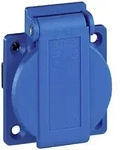 WALTHER-WERKE Schutzkontaktsteckdose 16A230V2P+E IP54 bl 10003
