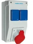 WALTHER-WERKE Steckdosenkombination Kunststoff, Wandgeh. 6570105