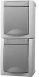 Panasonic Steckdose 2-fach senkrecht FR-AP IP54 90591086-DE