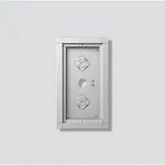 Siedle Geh&auml;use-Aufputz Silber-Metallic GA 612-2/1-01 SM
