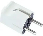 BACHMANN Schutzkontakt-Stecker ws,Zentral 910.270
