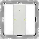 MDT technologies Taster Plus 55 2-fach, Reinwei&szlig; gl&auml; BE-TA55P2.G2