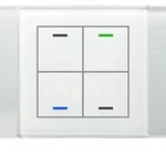 MDT technologies Glastaster II Light 4-fach RGBW, wei&szlig;, neutral BE-GTL40W.01
