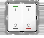 MDT technologies Taster Light 55 2-fach RGBW,rws/gl&auml;,schalt. BE-TAL55T2.B1