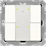 MDT technologies KNX RF+Funk Taster Plus 4-f. m.Aktor,rws/gl&auml; RF-TA55A4.01