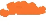 WAGO Abschluss-/Zwischenplatte orange 2005-7692