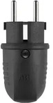 ABL Original Winkelstecker 1508 SK+F/B Gummi sw