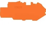 WAGO Abschluss-/Zwischenplatte 1mm orange 2216-7792
