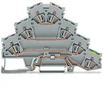 WAGO Vierstock-Reihenklemme L1-L2-L3-PE,f&uuml;r TS35 281-530