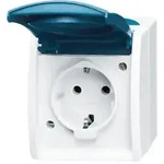Busch-Jaeger Schuko-Steckdose mit Namensschild 20 EWN-53