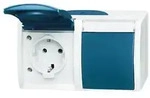 Busch-Jaeger Schuko-Steckdose 2f. waagerecht 20/2 EWN-53