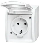 Busch-Jaeger Schuko-Steckdose mit Klappdeckel 20 EW-54