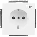 Busch-Jaeger Schuko-Steckdose dav/sws mit Aufdruck EDV 20 EUCKS/DV-84