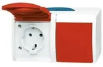 Busch-Jaeger Schuko-Steckdose 2f. waagerecht 20/2 EW/DVN-53