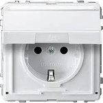 Merten SCHUKO-Steckdose pws Klappd.Schriftfeld MEG2312-7219