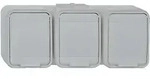 ELSO Steckdose 3-fach lichtgrau 445809