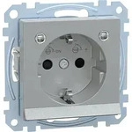 Merten SCHUKO-Steckdose alu Lichtausl.LED-Bel. MEG2304-0460