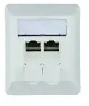 Teleg&auml;rtner Anschlussdose AMJ45 8/8K Ap Cat6A aws 80x65mm 100023002