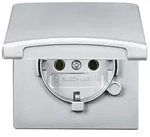 Busch-Jaeger Schuko-Steckdoseneinsatz IP44 alusilber 20 EUGK-33-101