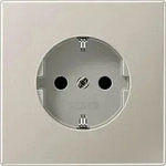 JUNG SCHUKO-Steckdose edelstahl ES 1520 KI