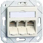 METZ CONNECT Anschlussdose C6Amodul Upk 3Port 270 Upk,rws TN C6Amod-3UPk-270rw