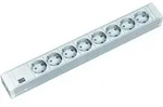BACHMANN 19Zoll Steckdosenleiste 8f H=52mm 8xSchutzk. ws 333.001