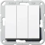Gira Wippschalter Wechsel 3fach System 55 Reinwei&szlig; 283203