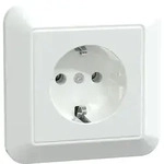 Merten SCHUKO-Steckdose aws/gl volle Abdeckplatte MEG2301-1025