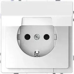 Merten SCHUKO-Steckdose lotosws mit Klappdeckel MEG2310-6035