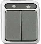 Merten Rollladentaster 1-polig lichtgrau MEG3755-8029