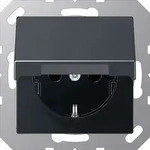 JUNG SCHUKO-Steckdose anthrazit matt A 1520 BFKL ANM