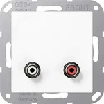 JUNG Multimedia-Anschluss aws Cinch/Miniklinke 3,5 MA A 1021 WW