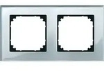 Merten Rahmen Glas 2f.diam/si waage/senkrecht 489260