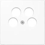 JUNG Abdeckung aws f&uuml;r 4L-SAT-TV-Dose LS 990-4 SAT2 WW