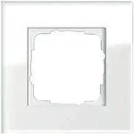 Gira Abdeckrahmen 1f. weissglas Esprit 021112